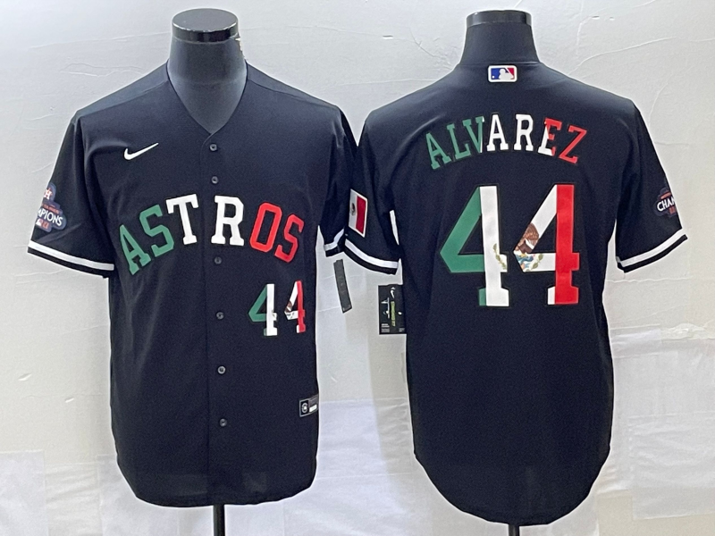 Men's Houston Astros Yordan Alvarez #44 Black Alternate Jersey